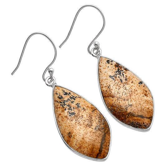 Natural Picture Jasper Earrings E-1001 SDE80076