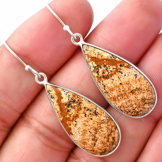 Natural Picture Jasper Earrings E-1001 SDE80103