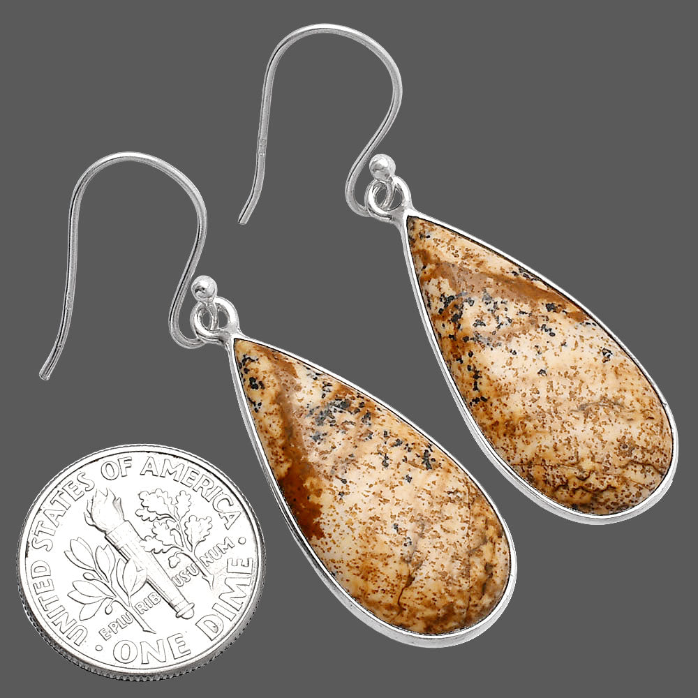Natural Picture Jasper Earrings E-1001 SDE80103