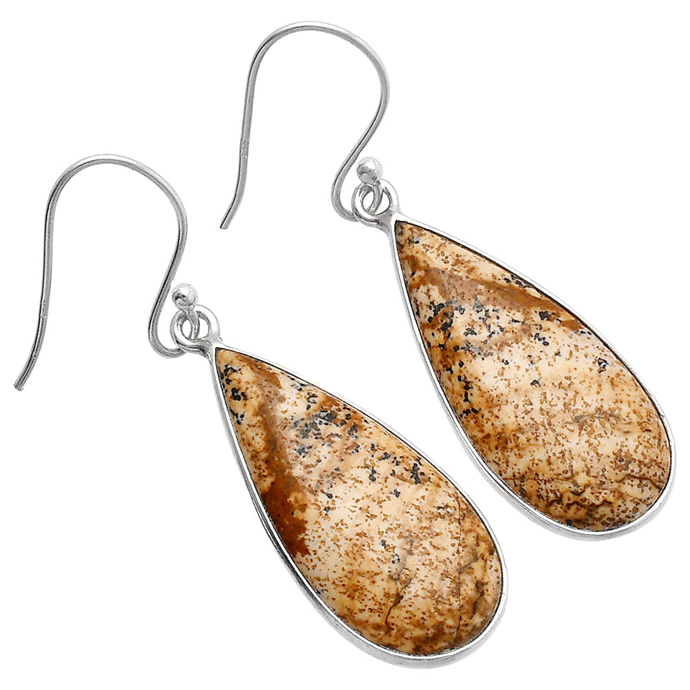 Natural Picture Jasper Earrings E-1001 SDE80103