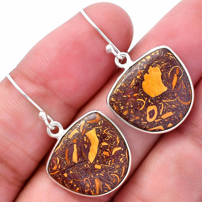 Coquina Fossil Jasper - India Earrings E-1001 SDE80151