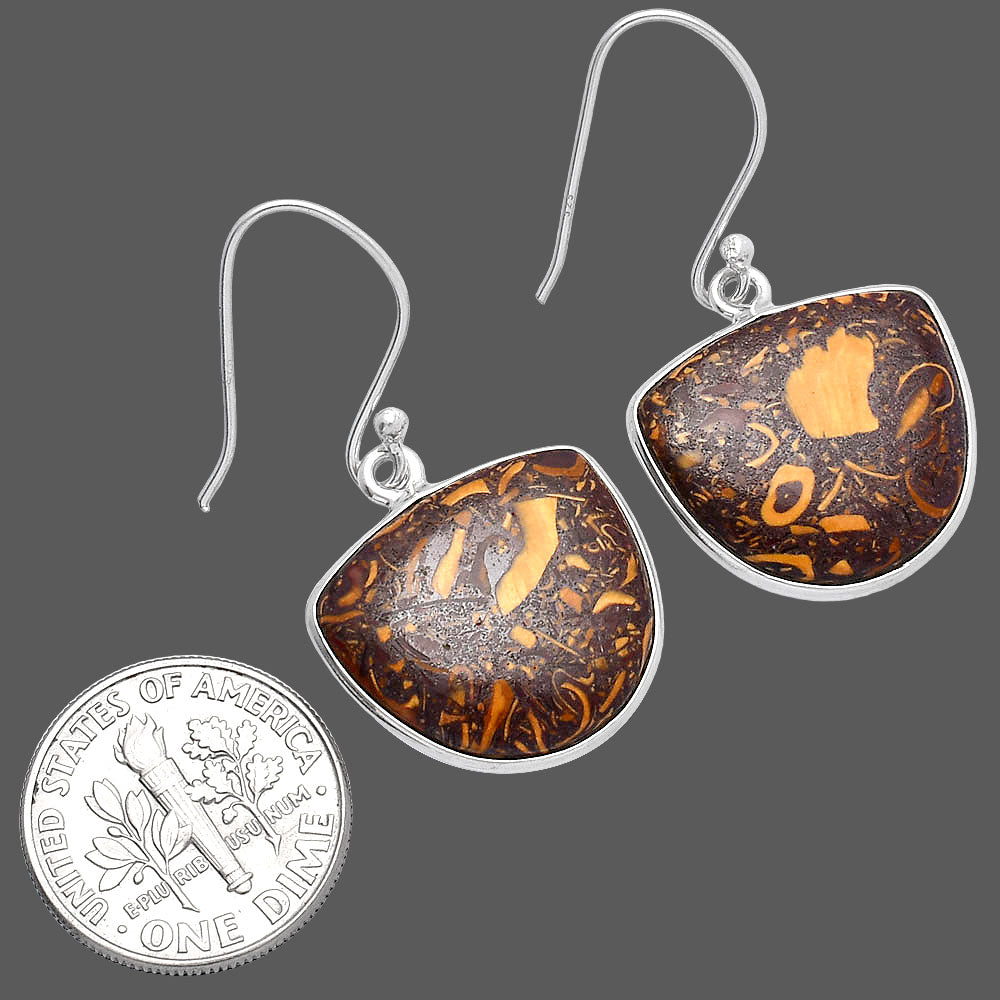 Coquina Fossil Jasper - India Earrings E-1001 SDE80151