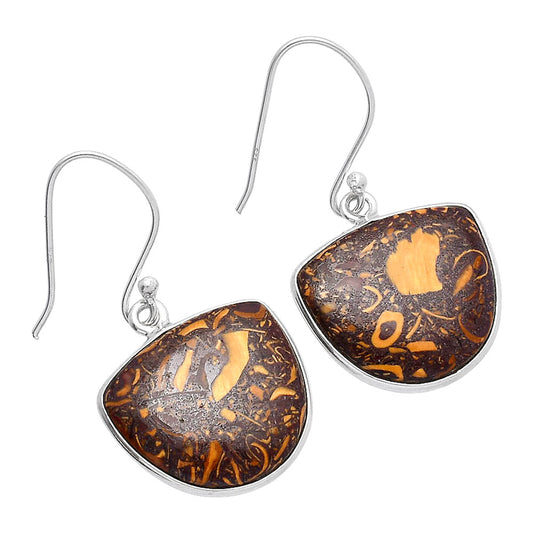 Coquina Fossil Jasper - India Earrings E-1001 SDE80151