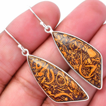 Coquina Fossil Jasper - India Earrings E-1001 SDE80152