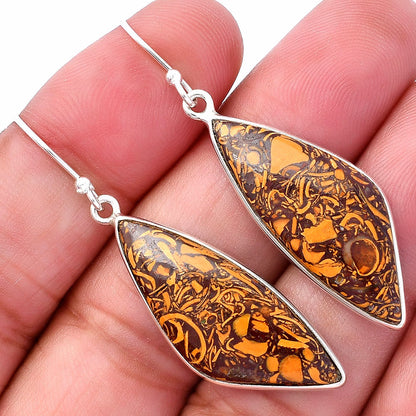 Coquina Fossil Jasper - India Earrings E-1001 SDE80171