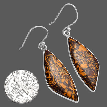 Coquina Fossil Jasper - India Earrings E-1001 SDE80171