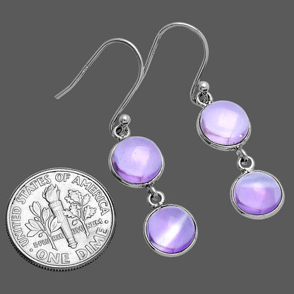 Natural Amethyst Cab - Brazil Earrings E-1006 SDE80280