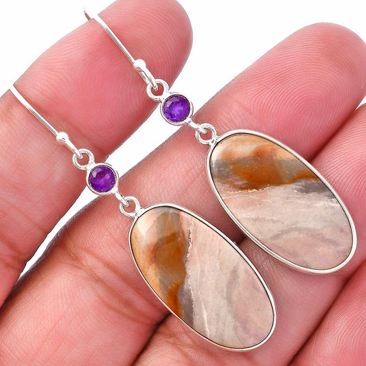 Imperial Dedise Jasper & Amethyst Earrings E-1002 SDE80775