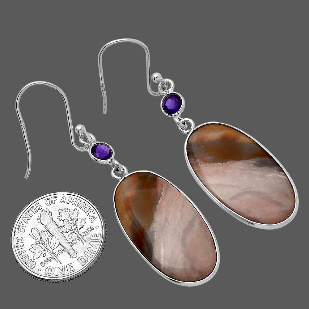 Imperial Dedise Jasper & Amethyst Earrings E-1002 SDE80775