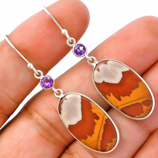 Natural Noreena Jasper & Amethyst Earrings E-1002 SDE81560