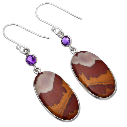 Natural Noreena Jasper & Amethyst Earrings E-1002 SDE81560