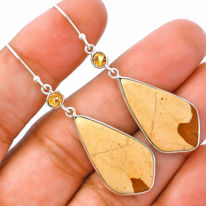 Natural Maligano Jasper & Citrine Earrings E-1002 SDE81582