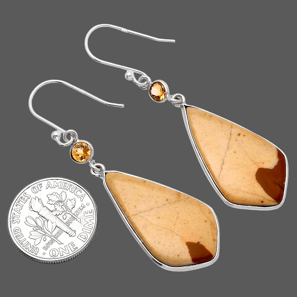 Natural Maligano Jasper & Citrine Earrings E-1002 SDE81582
