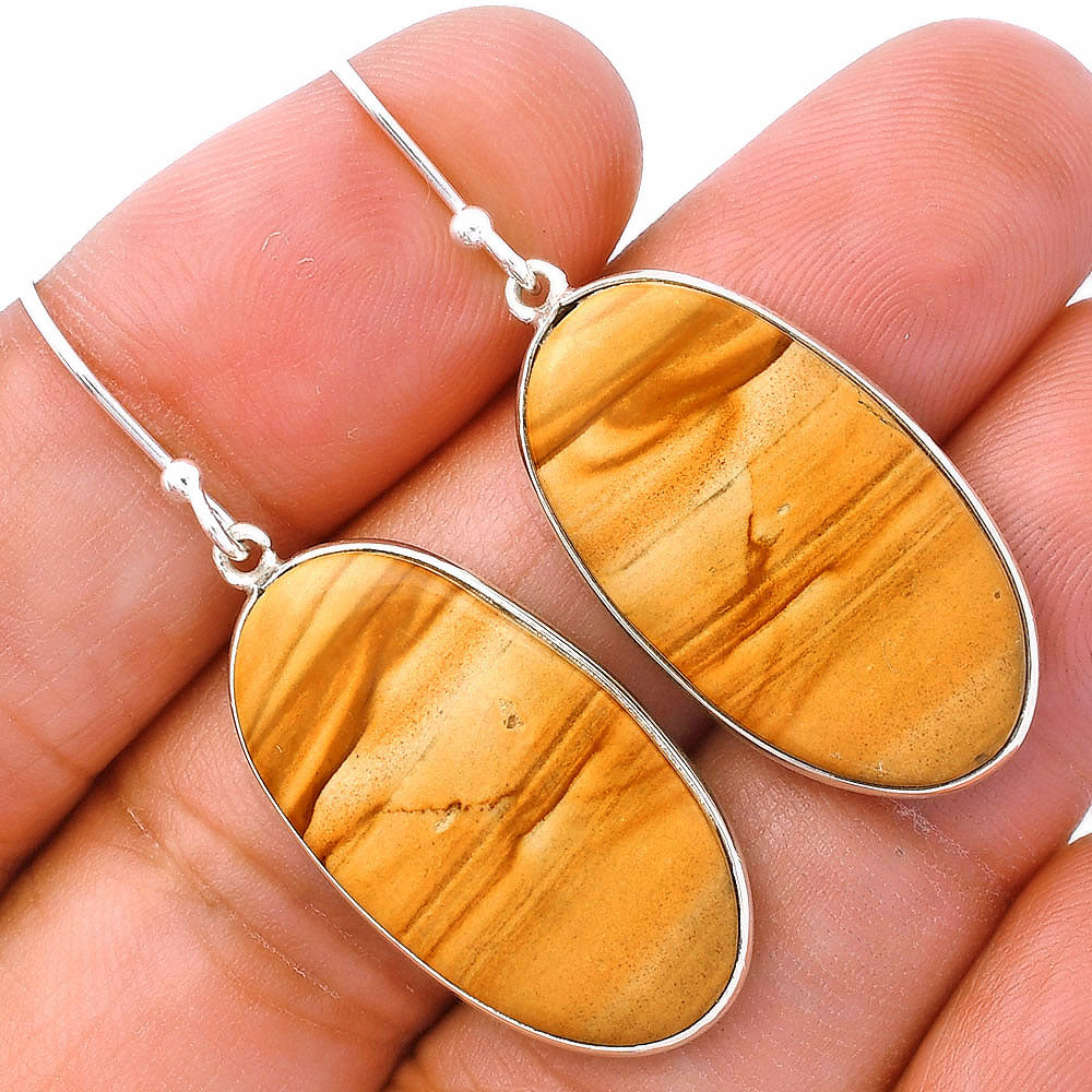 Natural Picture Jasper Earrings E-1001 SDE81786