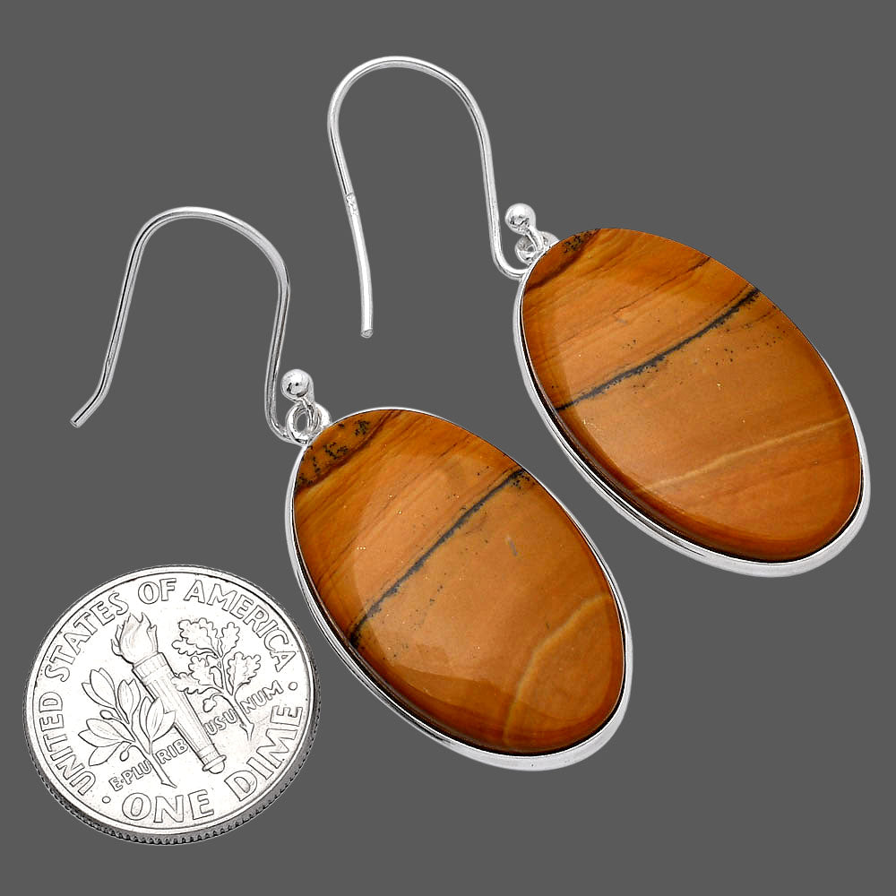 Natural Picture Jasper Earrings E-1001 SDE81787