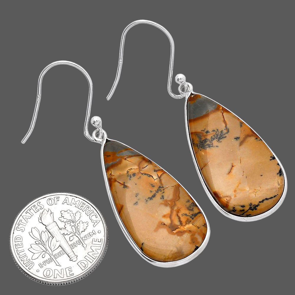 Natural Picture Jasper Earrings E-1001 SDE81793