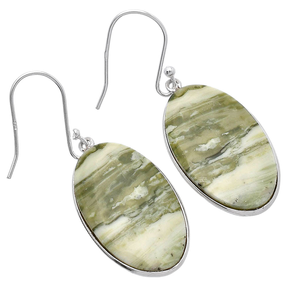 Natural Serpentine Earrings E-1001 SDE81815