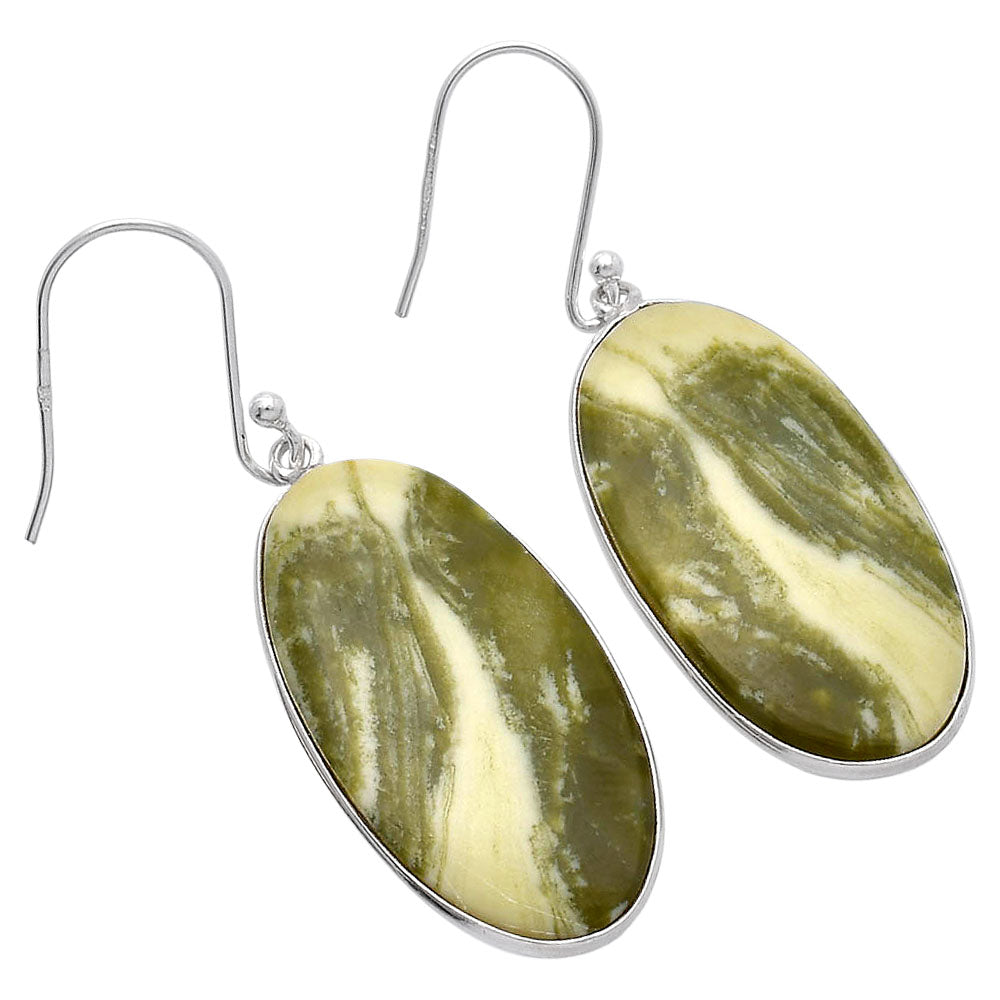 Natural Serpentine Earrings E-1001 SDE81822