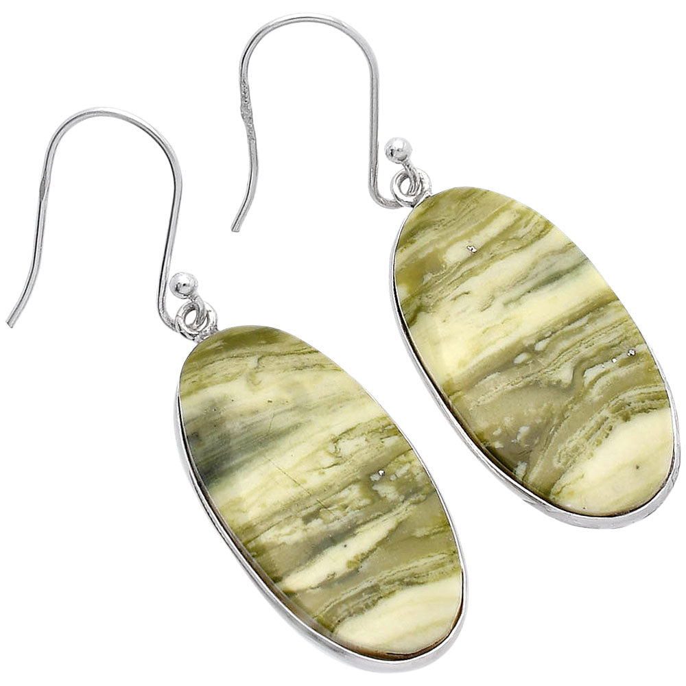 Natural Serpentine Earrings E-1001 SDE81826