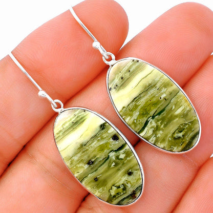 Natural Serpentine Earrings E-1001 SDE81827