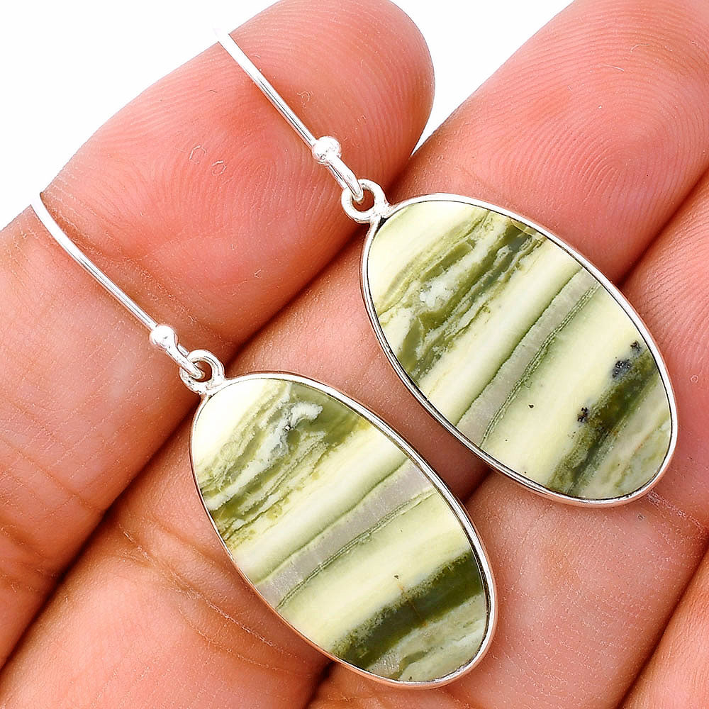 Natural Serpentine Earrings E-1001 SDE81828