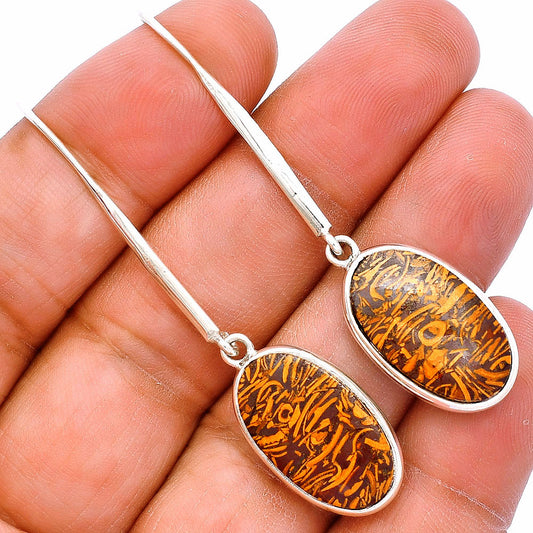 Coquina Fossil Jasper - India Earrings E-1076 SDE81879