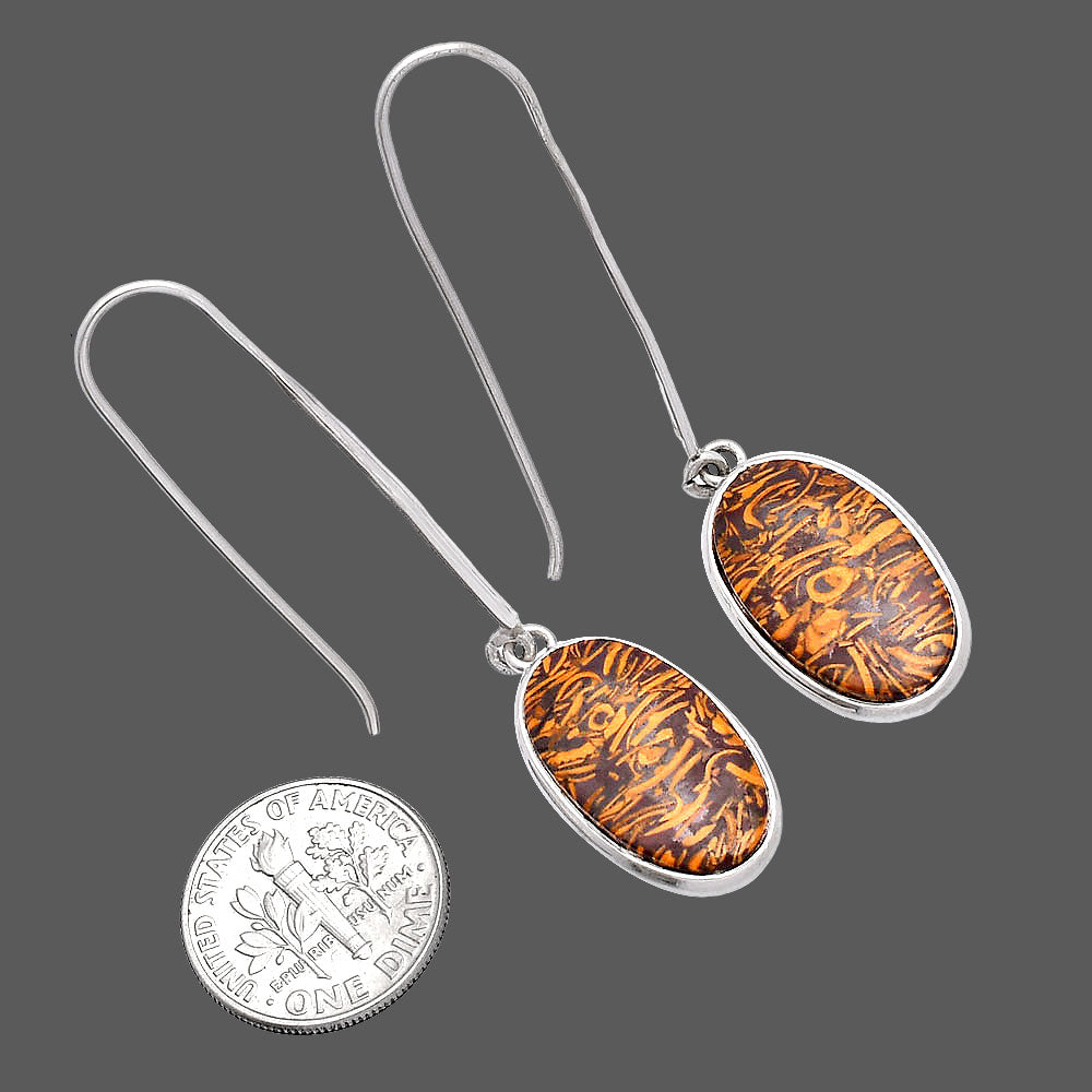 Coquina Fossil Jasper - India Earrings E-1076 SDE81879