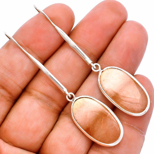 Natural Pink Aventurine Earrings E-1076 SDE81889