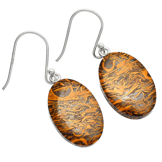 Coquina Fossil Jasper - India Earrings E-1003 SDE82089