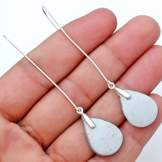 Natural White Scolecite Earrings E-1089 SDE82796