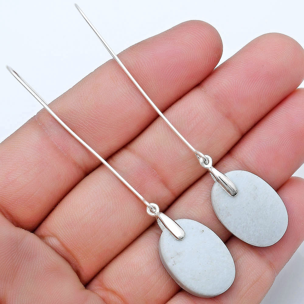 Natural White Scolecite Earrings E-1089 SDE82809
