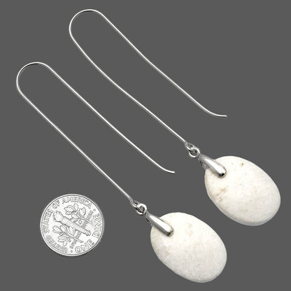 Natural White Scolecite Earrings E-1089 SDE82809