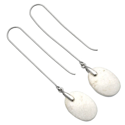 Natural White Scolecite Earrings E-1089 SDE82809