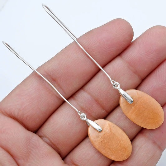 Natural Orange Aventurine Earrings E-1089 SDE82830