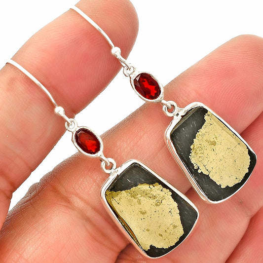 Apache Gold Healer's Gold & Garnet Earrings E-1002 SDE83263