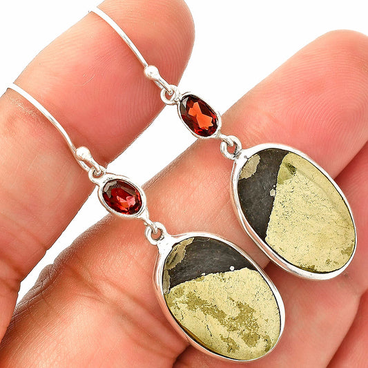 Apache Gold Healer's Gold & Garnet Earrings E-1002 SDE83291