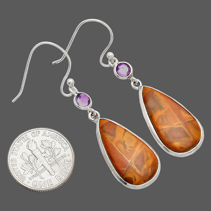 Natural Noreena Jasper & Amethyst Earrings E-1002 SDE83309