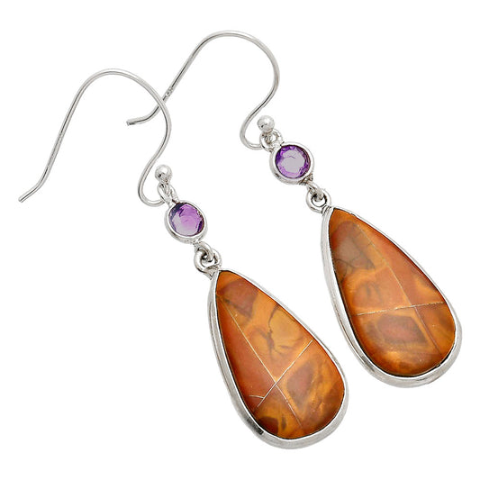 Natural Noreena Jasper & Amethyst Earrings E-1002 SDE83309