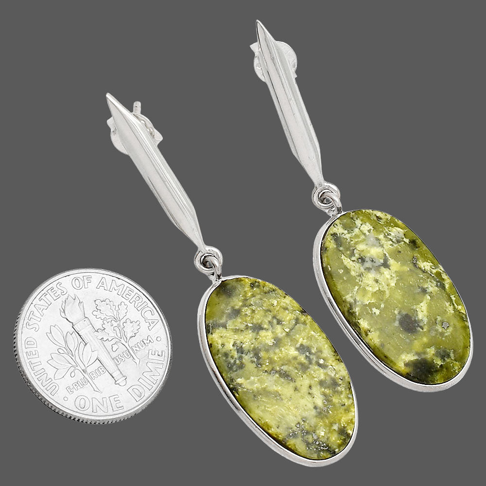 Natural Serpentine Earrings E-1078 SDE83417