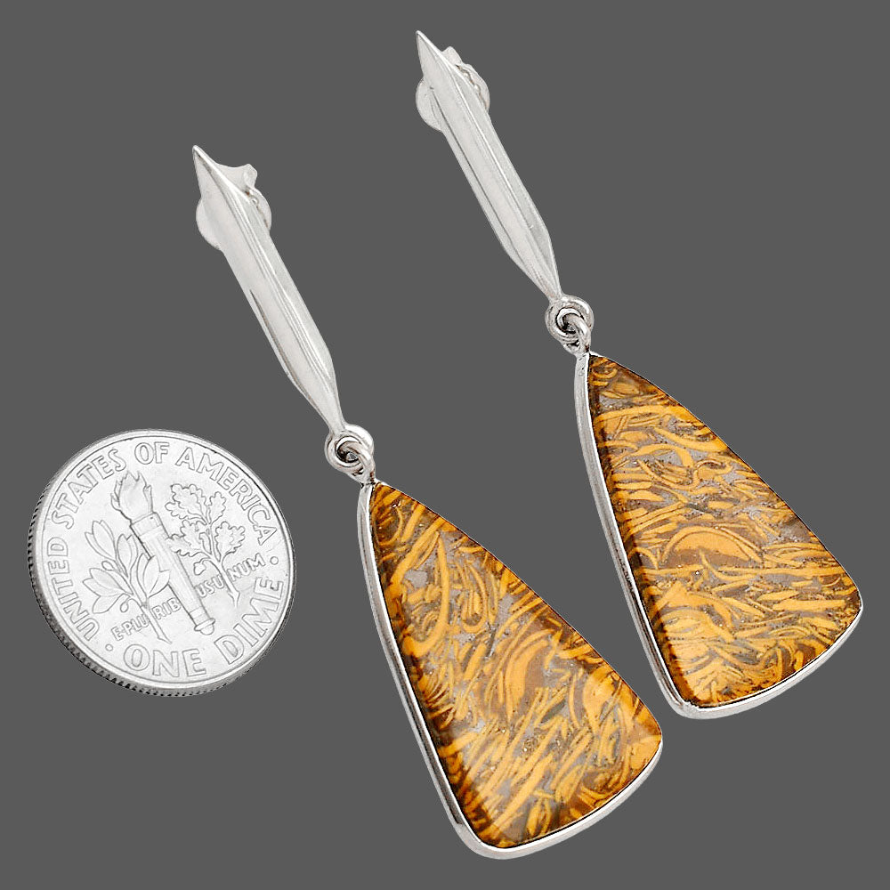 Coquina Fossil Jasper - India Earrings E-1078 SDE83427