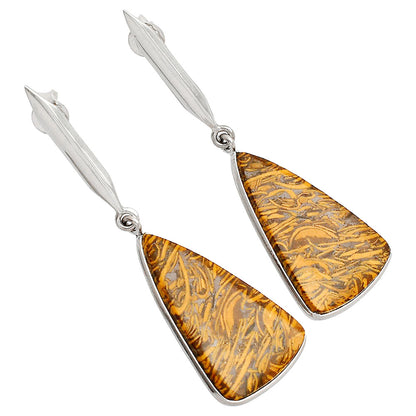 Coquina Fossil Jasper - India Earrings E-1078 SDE83427