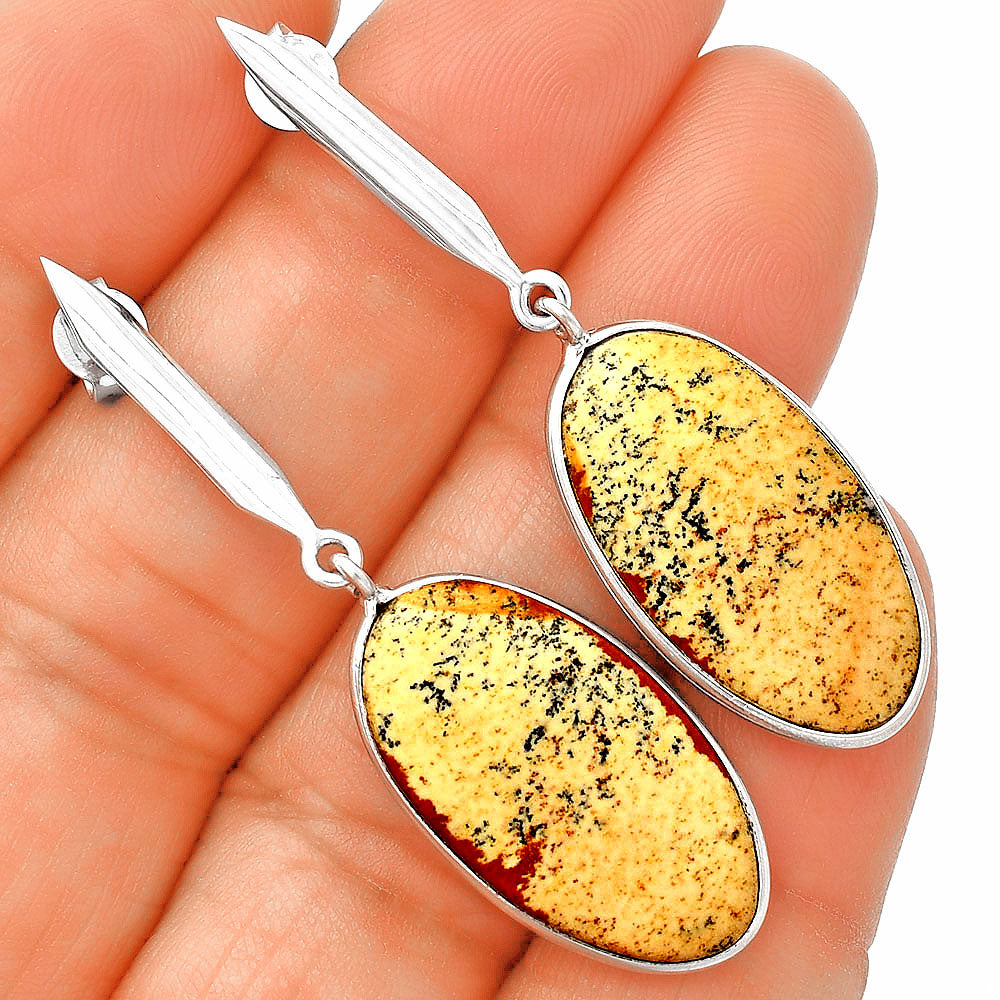 Natural Picture Jasper Earrings E-1078 SDE83428