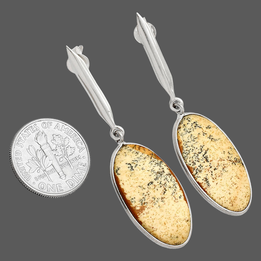 Natural Picture Jasper Earrings E-1078 SDE83428