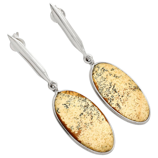Natural Picture Jasper Earrings E-1078 SDE83428