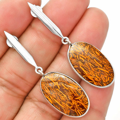 Coquina Fossil Jasper - India Earrings E-1078 SDE83451