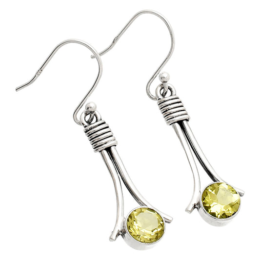 Natural Lemon Quartz Earrings E-1046 SDE83580