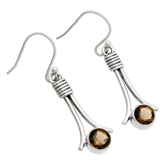 Natural Smoky Quartz - Brazil Earrings E-1046 SDE83582