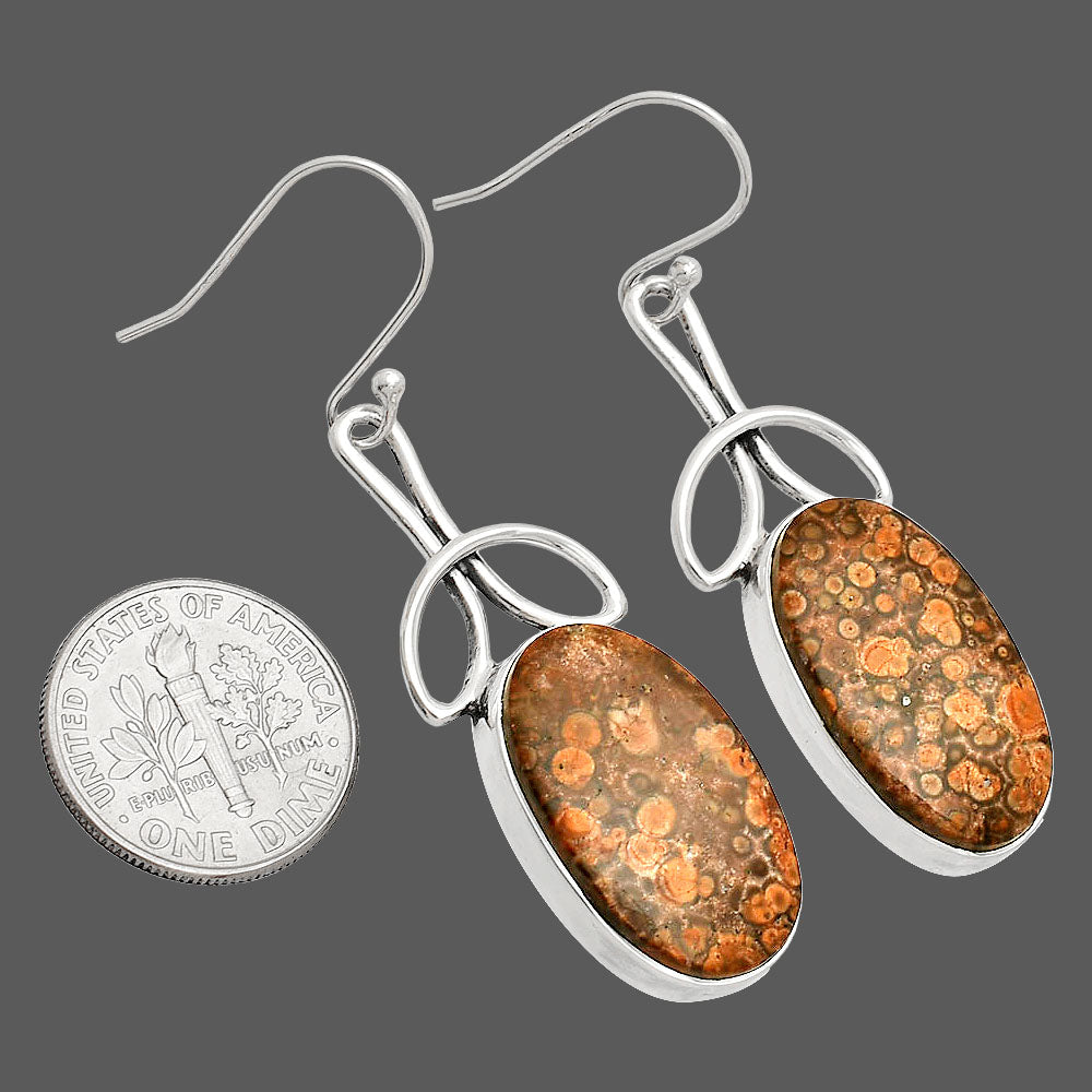 Natural Poppy Jasper Earrings E-1197 SDE83700