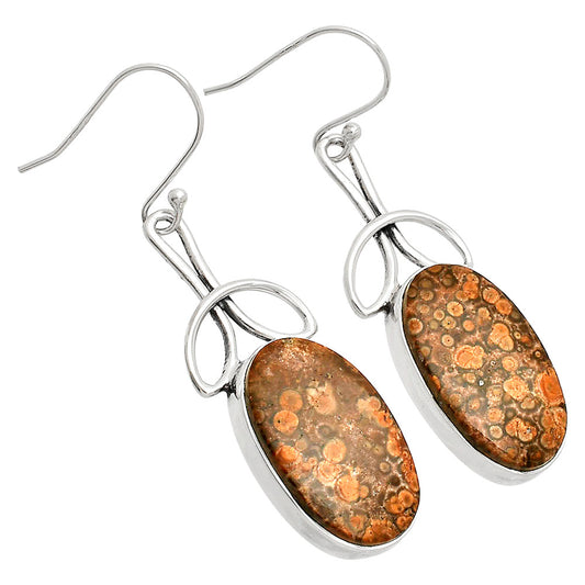 Natural Poppy Jasper Earrings E-1197 SDE83700