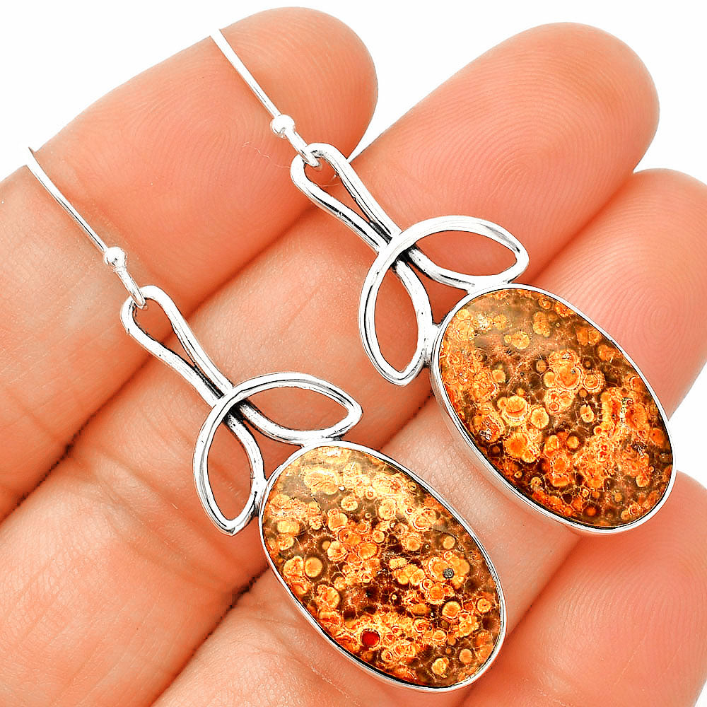 Natural Poppy Jasper Earrings E-1197 SDE83701
